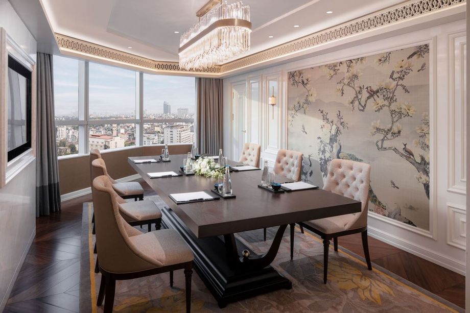 Meliá Hanoi’s Grand Suite Dining Room.
