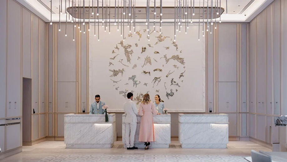 Welcoming hues at The Langham Gold Coast.