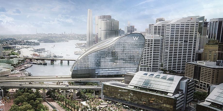 The 585-key W Sydney, with 1,300 sqm of events space, will be adjacent to Sydney's International Convention Centre (ICC).