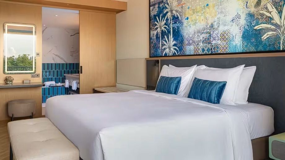 Hotel Ora’s 64-sqm deluxe suite comes with connecting room options.