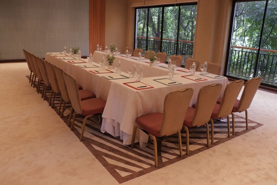 The meeting room at the resort.