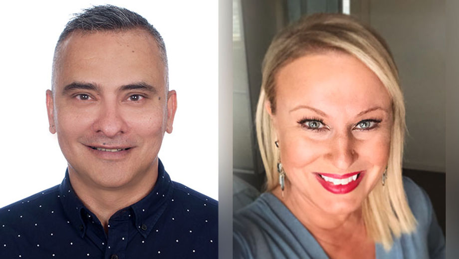 Sanjay Seth, MD, Asia Pacific at BCD M&E (left) and Michelle Sargent, director, Australia & New Zealand, CWT Meetings & Events update on client demand.