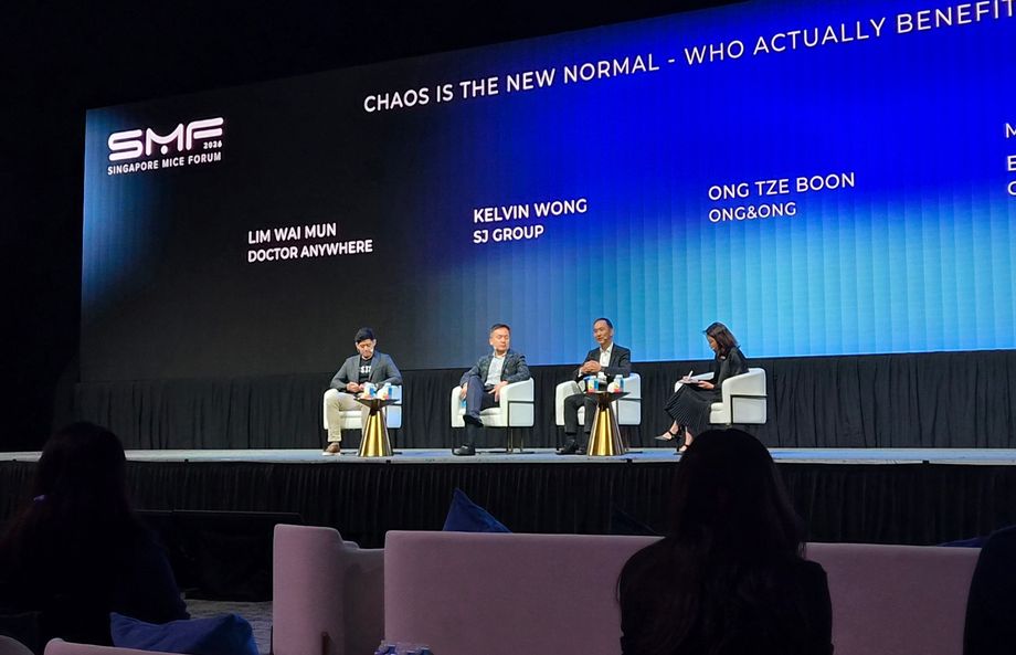 The Singapore MICE Forum panel on ‘Chaos Is The New Normal - Who Actually Benefits?’ featured successful business owners and executives.