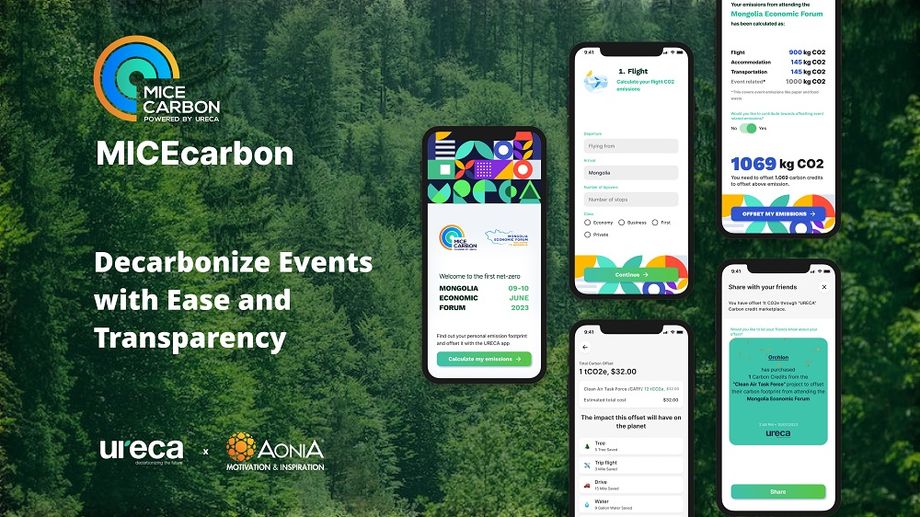 MICEcarbon, powered by URECA, uses blockchain technology to fractionalise large blocks of carbon credits into affordable units.