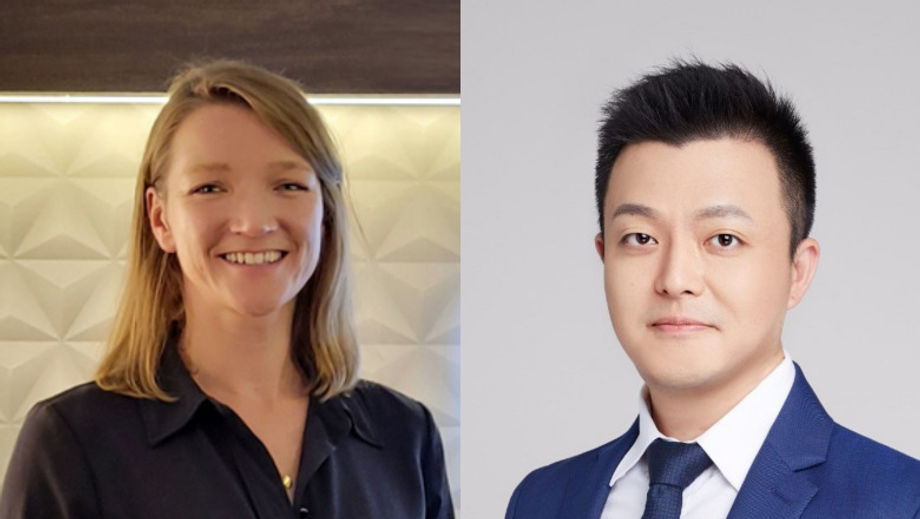 From left: Annemiek van Bemmel and Calvin Xie.