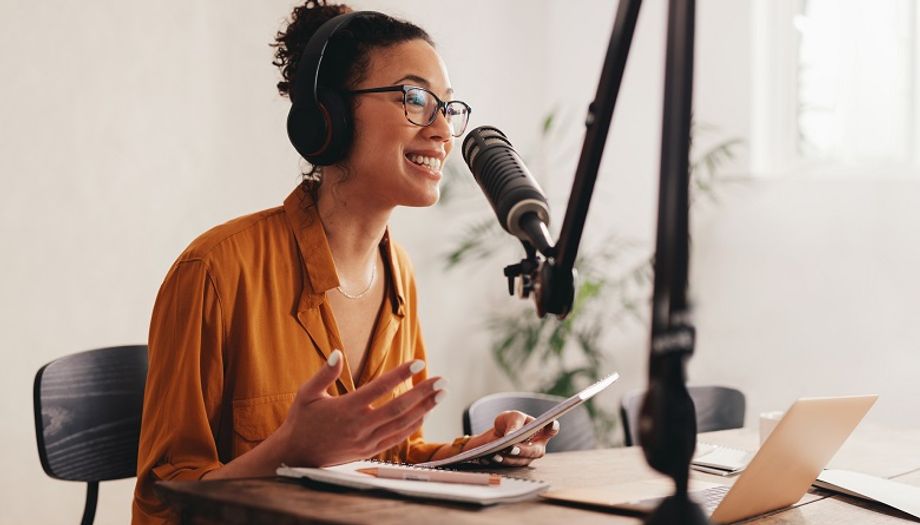 Podcasts are great for connecting with attendees and adding a personal touch.