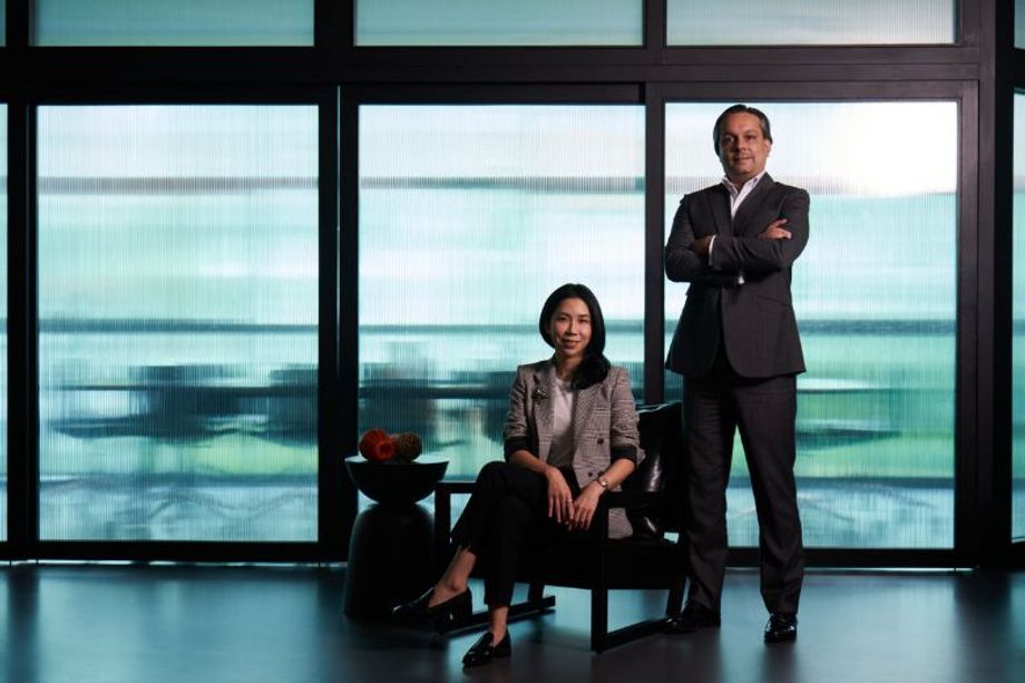 TRICOM's founders Janice Swee and Dylan Sharma.