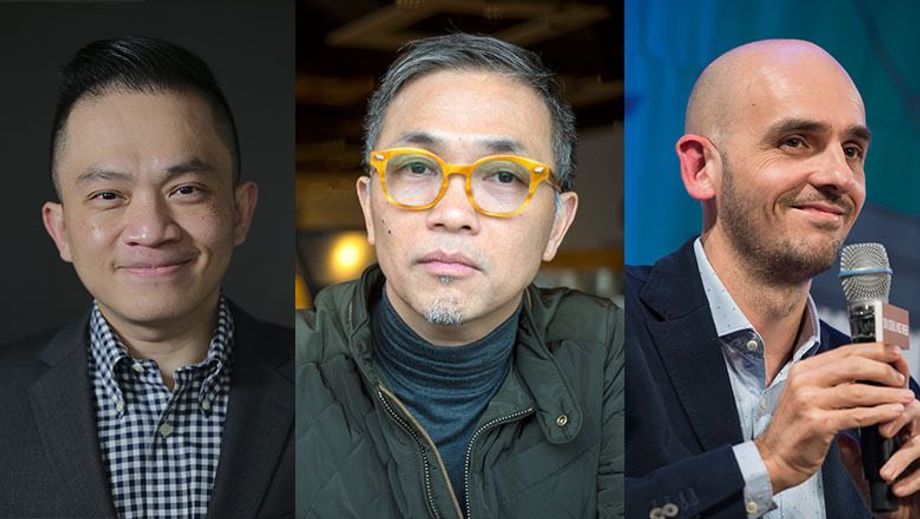 From left: South China Morning Post's Razlan Manjaji, Amway's Bert Li, and MCI's Oscar Cerezales discuss vaccination discrimination for business travel.