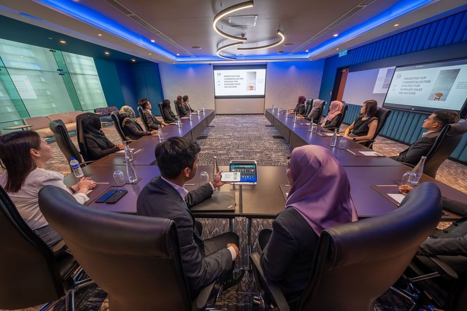 Wireless meeting presentation system at Kuala Lumpur Convention Centre.
