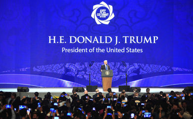 Strong track record: APEC CEO Summit 2017, hosting world leaders such as Donald Trump.