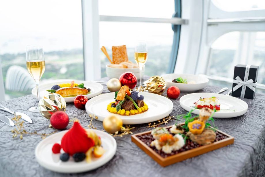 Elegant delectables in the air.