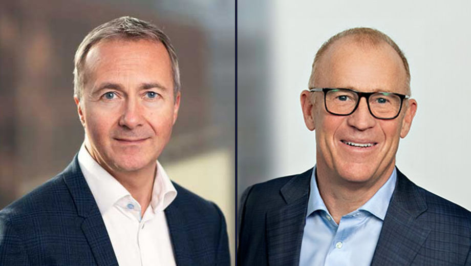 Amex GBT’s Paul Abbott and CWT’s Patrick Andersen.