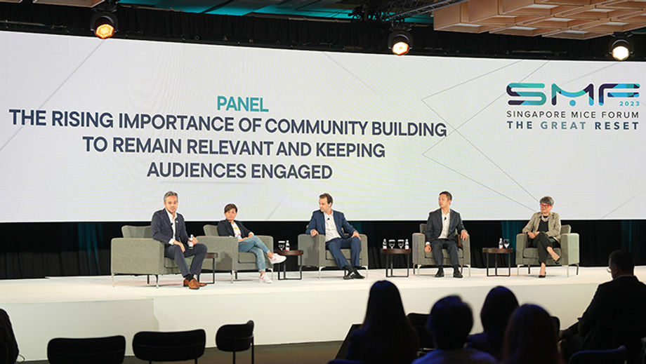 Singapore MICE Forum 2023, where ESGnie was present as an exhibitor at the MICE Sustainability Innovation Marketplace.