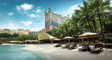 Sun and surf at Sunway Resort City.
