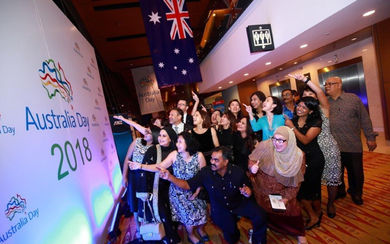 Australian High Commissioner to Malaysia, HE Andrew Goledzinowski and guests at the recent Australia Day 2018 celebrations at the Kuala Lumpur Convention Centre.