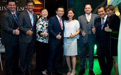 From left: Ralph Hendrich, honorary treasurer, SACEOS; Aloysius Arlando, CEO of SingEx Holdings and president-elect of SACEOS; Janet Tan-Collis, president of SACEOS; Andrew Tan, vice president of sales in Asia, Millennium Hotels & Resorts; Irene Chua, group publisher, Northstar Travel Group, M&C Asia; Lee Richards, vice president of operations, Millennium Hotels and Resorts; Cheong Hai Poh, appointed general manager, Grand Copthorne Waterfront Hotel Singapore; Whey Whey Ng, regional sales director, Northstar Travel Group.
