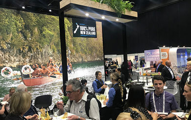 Guests at the New Zealand booth can expect to enjoy kiwi treats, including Cloudy Bay wine during conference lunch breaks.