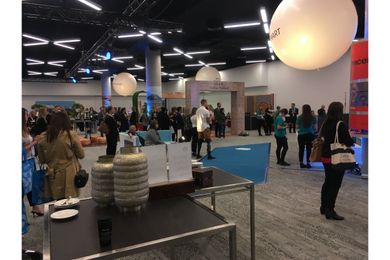 Delegates at Get Global take time out to listen to a series of motivational Saxton Speakers.