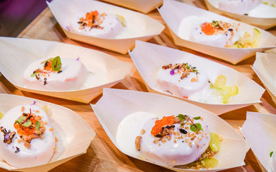 Salmon Cauliflower with Yuzu Foam.