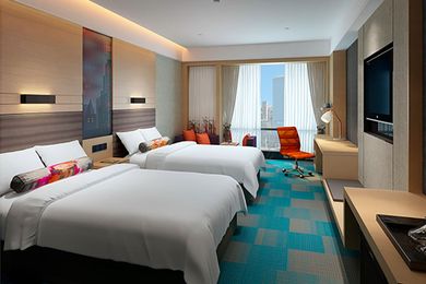 Aloft Shanghai Zhangjiang Haike Hotel has over 890sqm of function space and a 24/7 fitness centre.