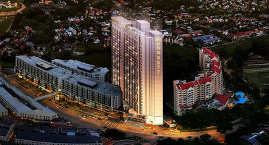 A bird’s eye view of the Dorsett Hartamas Kuala Lumpur.