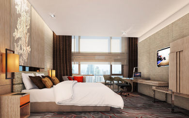 Room interiors of the new 301-key Hotel Nikko Bangkok, which will be opening in early-2019.