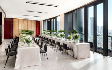 The Penthouse’s 208sqm indoor space is perfect for intimate banquets.