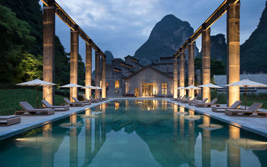 Hyatt Hotels has acquired Two Roads Hospitality, which houses five lifestyle brands including Alila. Pictured above is the Alila Yangshuo in Guilin, China.