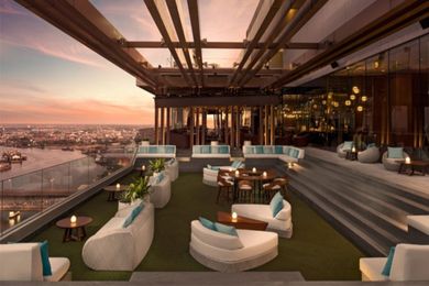 SEEN Restaurant & Bar is located at the top floor of Avani+ Riverside Bangkok Hotel.