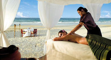 A relaxing body massage at Angsana Bintan.