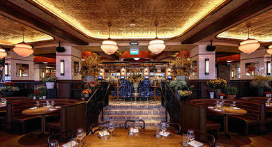 Interior of LAVO Italian Restaurant & Rooftop Bar.