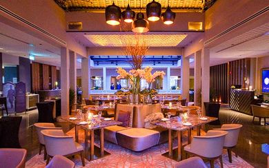 The interior of VLV Restaurant