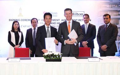 Hilton signed a management agreement with Hai An Investment Investment Trading and Import Export Joint Stock Company (Hai An JSC Vietnam) to open a Hilton Garden Inn in Danang