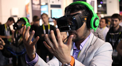 Marketing events with virtual reality