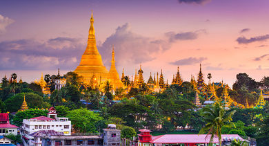 Yangon skyline