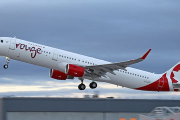 Air Canada Rouge airplane
