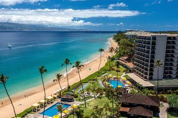 Aerial Royal Lahaina Resort and Bungalows