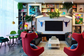Living Room CitizenM Hotel Austin Texas