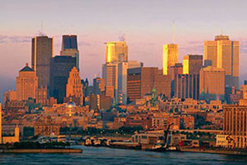 Montreal city skyline