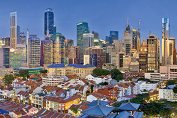 Singapore city skyline