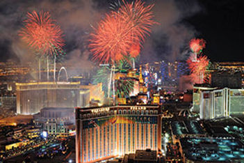 Vegas Night Fireworks