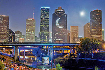 Houston city night