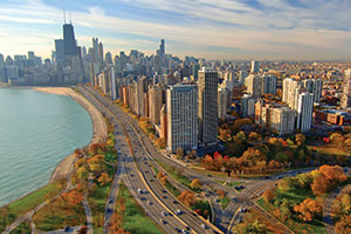 Chicago urban center