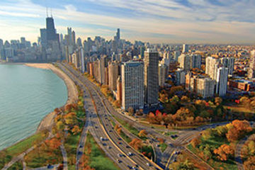 Chicago urban center