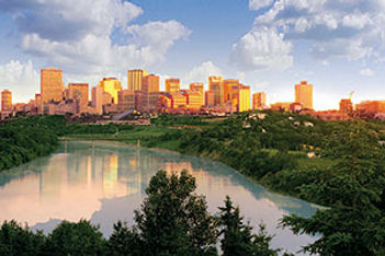 Edmonton city skyline