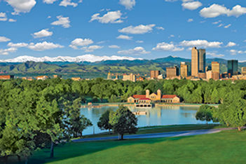 Denver day skyline