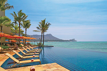Sheraton Waikiki pool shore