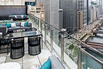 LondonHouse Chicago roof view