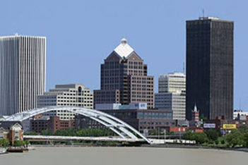 Rochester city skyline