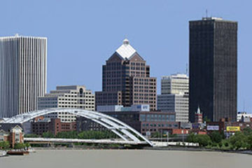 Rochester city skyline